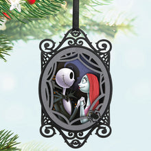 Load image into Gallery viewer, Hallmark Disney Tim Burton's The Nightmare Before Christmas Jack and Sally Papercraft 2024 Ornament