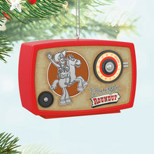 Load image into Gallery viewer, Hallmark Disney/Pixar Toy Story 2 Woody's Roundup Radio 2024 Ornament With Light and Sound