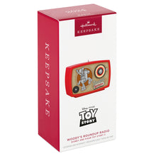 Load image into Gallery viewer, Hallmark Disney/Pixar Toy Story 2 Woody's Roundup Radio 2024 Ornament With Light and Sound