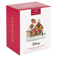 Load image into Gallery viewer, Hallmark Disney Mickey Mouse The Merriest House in Town 2024 Musical Ornament With Light