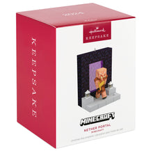 Load image into Gallery viewer, Hallmark Minecraft Nether Portal 2024 Ornament With Light
