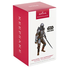 Load image into Gallery viewer, Hallmark Star Wars: The Mandalorian™ Wielding the Darksaber™ 2024 Ornament
