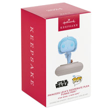 Load image into Gallery viewer, Hallmark Star Wars: A New Hope™ Princess Leia's Desperate Plea Funko POP!® 2024 Ornament With Light and Sound