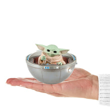 Load image into Gallery viewer, Hallmark Star Wars: The Mandalorian™ Grogu™ in Hovering Pram 2024 Ornament With Light, Sound and Motion