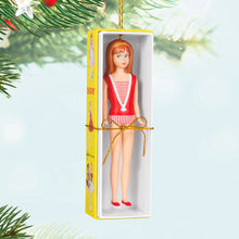 Load image into Gallery viewer, Hallmark Barbie™ 60th Anniversary Barbie's Little Sister, Skipper™ 2024 Ornament