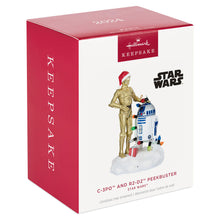 Load image into Gallery viewer, Hallmark Star Wars™ C-3PO™ and R2-D2™ Peekbuster 2024 Ornament With Motion-Activated Sound