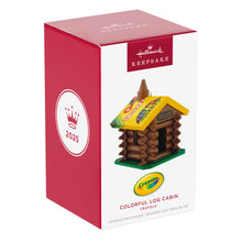 Load image into Gallery viewer, Hallmark Crayola® Colorful Log Cabin 2025 Ornament *coming in Oct