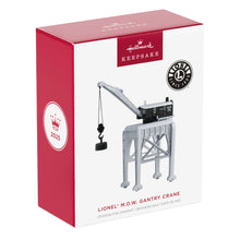 Load image into Gallery viewer, Hallmark Lionel® M.O.W. Gantry Crane 2025 Ornament