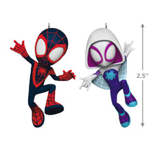 Load image into Gallery viewer, Hallmark Marvel Spidey and His Amazing Friends Spin and Ghost-Spider 2025 Ornaments, Set of 2