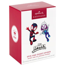 Load image into Gallery viewer, Hallmark Marvel Spidey and His Amazing Friends Spin and Ghost-Spider 2025 Ornaments, Set of 2