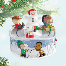 Load image into Gallery viewer, Hallmark The Peanuts® Gang Let's Go Sledding! 2025 Musical Ornament With Light and Motion