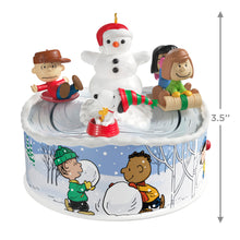 Load image into Gallery viewer, Hallmark The Peanuts® Gang Let's Go Sledding! 2025 Musical Ornament With Light and Motion