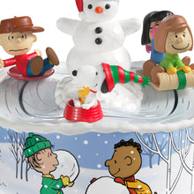 Load image into Gallery viewer, Hallmark The Peanuts® Gang Let's Go Sledding! 2025 Musical Ornament With Light and Motion