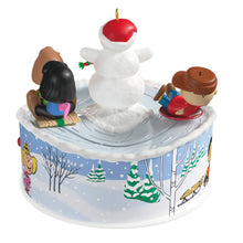 Load image into Gallery viewer, Hallmark The Peanuts® Gang Let's Go Sledding! 2025 Musical Ornament With Light and Motion