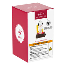 Load image into Gallery viewer, Hallmark Peanuts® 75th Anniversary Hello, Snoopy! 2025 Ornament With Sound