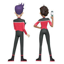Load image into Gallery viewer, Hallmark Star Trek™: Lower Decks Ensigns Beckett Mariner and Bradward Boimler 2025 Ornaments, Set of 2