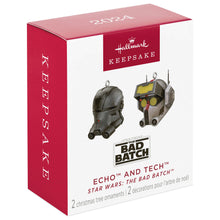 Load image into Gallery viewer, Hallmark Mini Star Wars: The Bad Batch™ Echo™ and Tech™ 2024 Ornaments, Set of 2