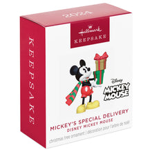 Load image into Gallery viewer, Hallmark Mini Disney Mickey Mouse Mickey's Special Delivery 2024 Ornament, 1.16"