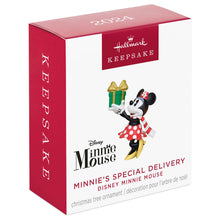 Load image into Gallery viewer, Hallmark Mini Disney Minnie Mouse Minnie's Special Delivery 2024 Ornament, 1.31"