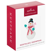 Load image into Gallery viewer, Hallmark Mini Nostalgic Snowman 2024 Ornament, 1.45"