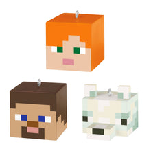 Load image into Gallery viewer, Hallmark Mini Minecraft Alex, Steve and Arctic Fox 2025 Ornaments, Set of 3