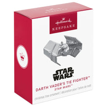 Load image into Gallery viewer, Hallmark Mini Star Wars™ Darth Vader's TIE Fighter™ 2025 Ornament, 0.75"