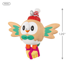 Load image into Gallery viewer, Hallmark Mini Pokémon Holiday Rowlet 2025 Ornament, 1.25"