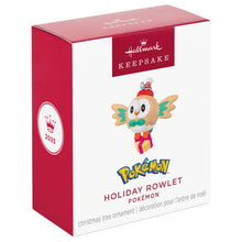 Load image into Gallery viewer, Hallmark Mini Pokémon Holiday Rowlet 2025 Ornament, 1.25"