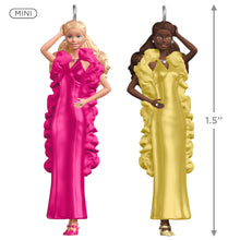 Load image into Gallery viewer, Hallmark Mini Superstar Barbie™ and Superstar Christie™ 2025 Ornaments, Set of 2