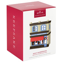 Load image into Gallery viewer, Hallmark Nostalgic Houses and Shops Rod's Barbershop 2024 Ornament