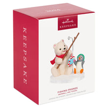 Load image into Gallery viewer, Hallmark Snowball and Tuxedo Fishing Friends Ornament