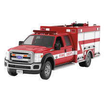 Load image into Gallery viewer, Hallmark Fire Brigade 2011 Ford F-550 Fire Engine 2024 Ornament With Light