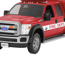 Load image into Gallery viewer, Hallmark Fire Brigade 2011 Ford F-550 Fire Engine 2024 Ornament With Light