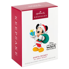 Load image into Gallery viewer, Hallmark Disney All About Mickey! Santa Mickey 2024 Ornament
