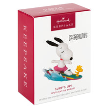 Load image into Gallery viewer, Hallmark Peanuts® Spotlight on Snoopy Surf's Up! 2024 Ornament