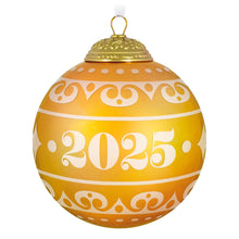 Load image into Gallery viewer, Hallmark Christmas Commemorative 2025 Ball Glass Ornament *coming in Oct