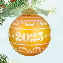 Load image into Gallery viewer, Hallmark Christmas Commemorative 2025 Ball Glass Ornament *coming in Oct
