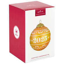 Load image into Gallery viewer, Hallmark Christmas Commemorative 2025 Ball Glass Ornament *coming in Oct