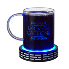 Load image into Gallery viewer, Hallmark Star Wars™ Darth Vader™ Holographic Light-Up Mug With Base, 13 oz.