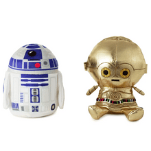 Load image into Gallery viewer, Hallmark Better Together Star Wars™ R2-D2™ and C-3PO™ Magnetic Plush Pair With Sound, 6.25" H