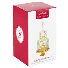 Load image into Gallery viewer, Hallmark Our Sweet Beginning 2025 Glass Ornament