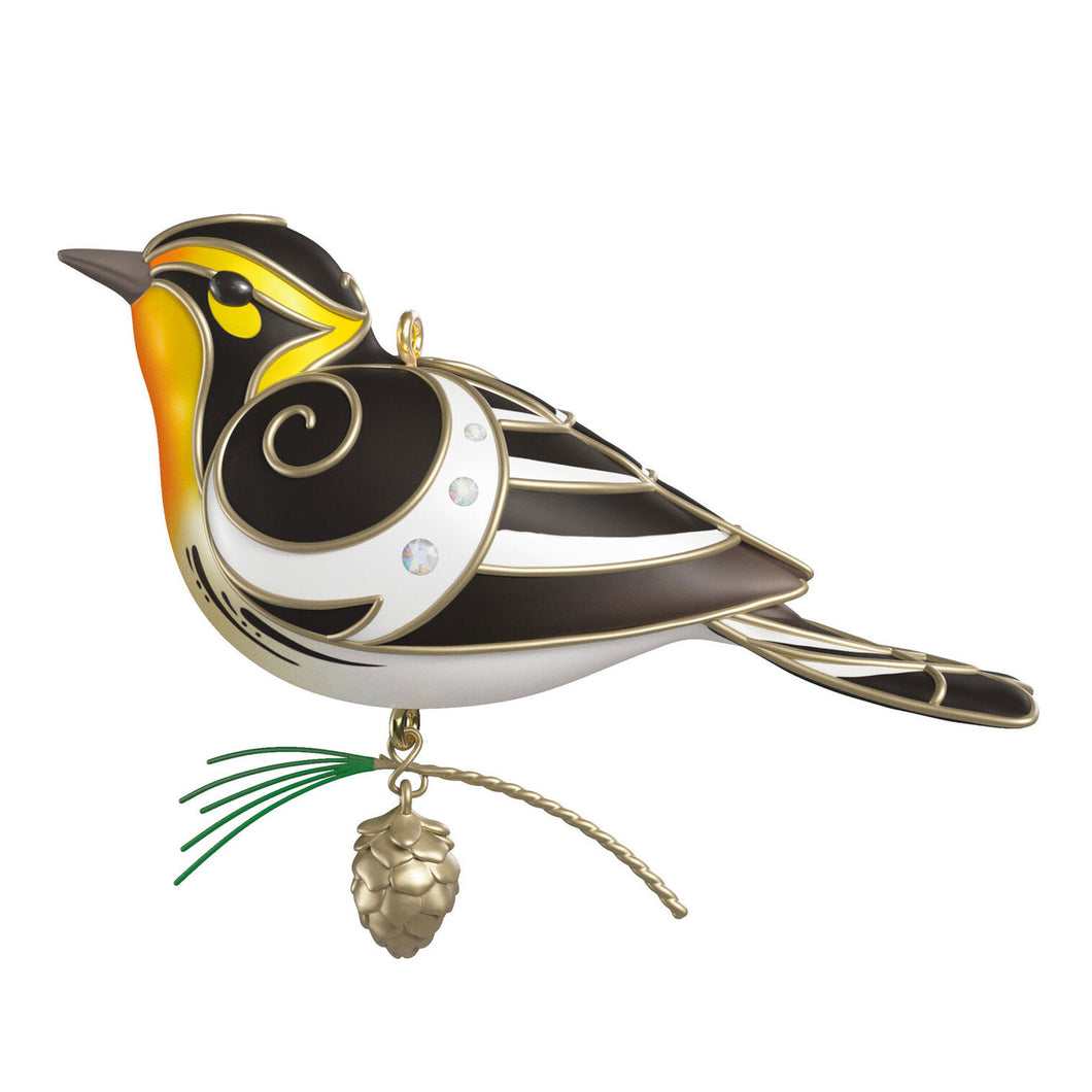 Hallmark The Beauty of Birds Blackburnian Warbler 2025 Ornament