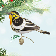 Load image into Gallery viewer, Hallmark The Beauty of Birds Blackburnian Warbler 2025 Ornament
