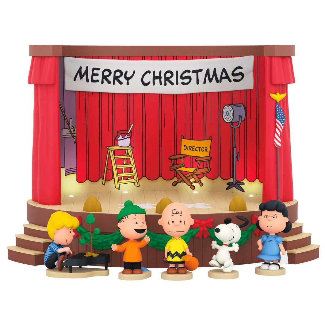 Hallmark The Peanuts® Gang Merry Christmas, Charlie Brown! Tabletop Decoration With Light and Sound