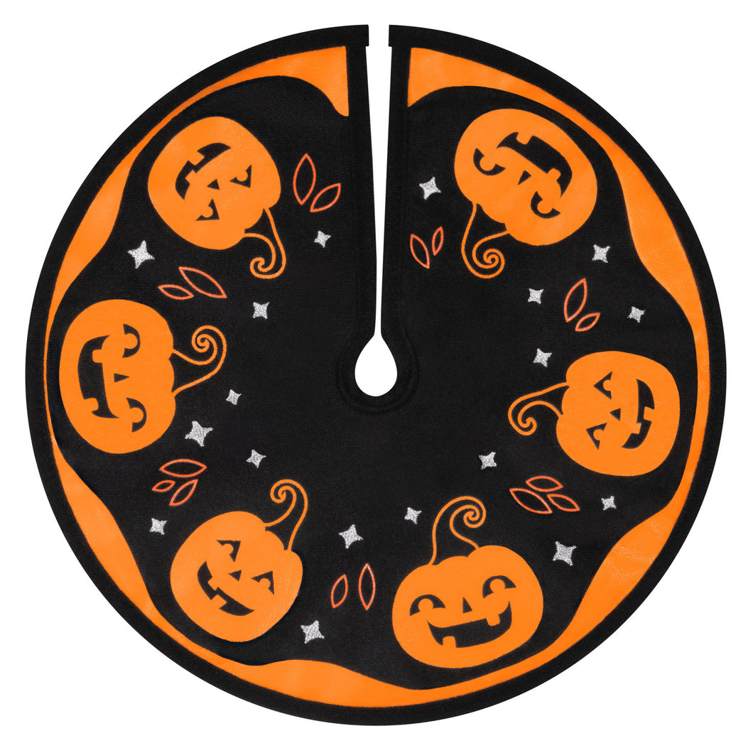 Hallmark Mini Halloween Time Fabric Tree Skirt, 12