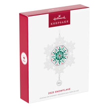 Load image into Gallery viewer, Hallmark Snowflake 2025 Porcelain Ornament
