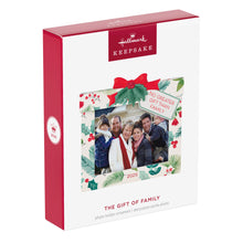 Load image into Gallery viewer, Hallmark The Gift of Family 2025 Photo Frame Ornament
