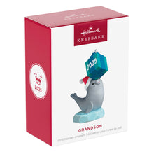 Load image into Gallery viewer, Hallmark Grandson Seal 2025 Ornament
