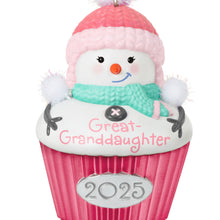 Load image into Gallery viewer, Hallmark Great-Granddaughter Cupcake 2025 Ornament
