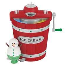 Load image into Gallery viewer, Hallmark Nellco Ice Cream Maker 2025 Musical Ornament With Light
